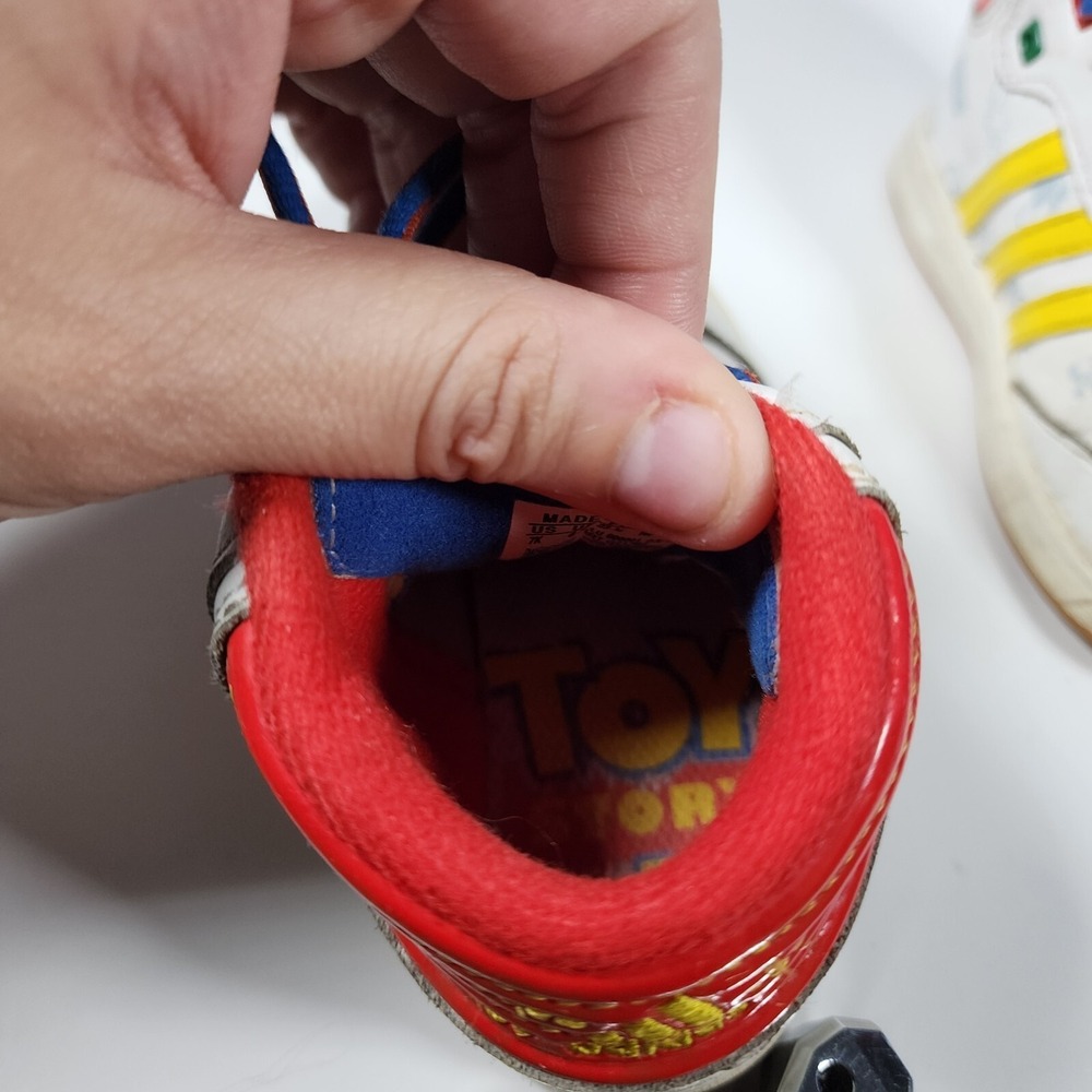 Adidas Toy Story Shoes High Top Youth Size 7 Toy Story Collaboration Woody Buzz - Picture 7 of 9